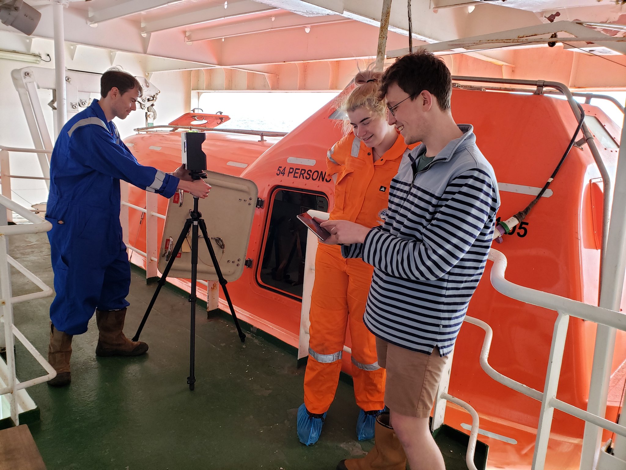 3D Scanning a lifeboat